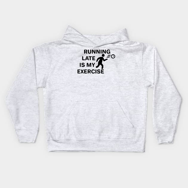 Running Late Kids Hoodie by Stevendan